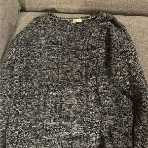 SO Women's Black and White Knit Sweater